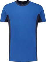 Workman T-Shirt Bi-Colour - 0404 royal blue / navy - Maat S