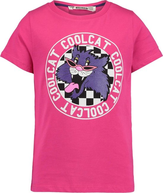 Coolcat Shirt T-shirt Ecatw18 - Donker Fuchsia - | bol.com