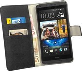 HC Zwart HTC Desire 516  Bookcase Flip case Wallet Telefoonhoesjes