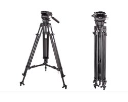 Leofoto - VT-20 + LF75 Video Kit - Videostatief Inclusief Vloeistofkop