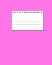 Unruled Composition Notebook