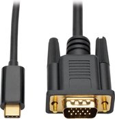Tripp Lite U444-006-V video kabel adapter 1,8 m USB C VGA (D-Sub) Zwart