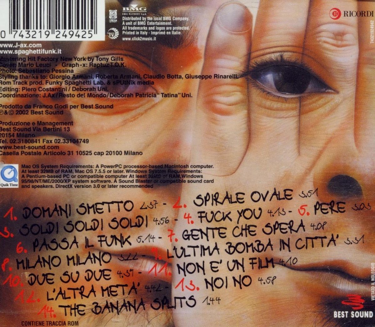 Domani Smetto, Articolo 31 CD (album) Muziek Domani Smetto, Articolo 31 CD (album) Muziek