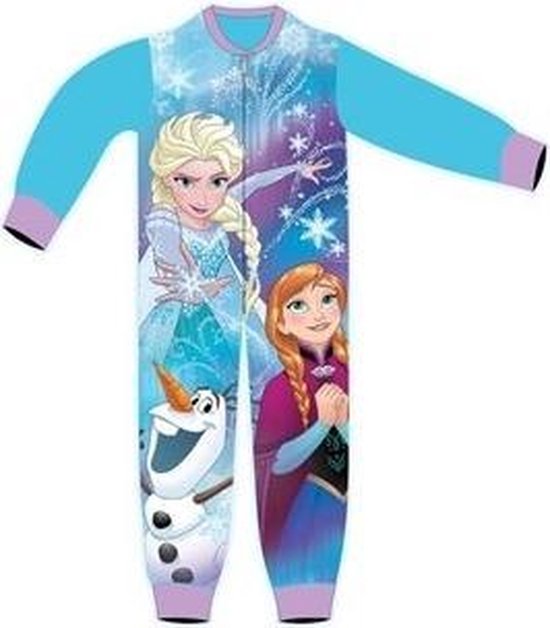 Frozen onesie maat 104, pyjama met Anna, Elsa en Olaf