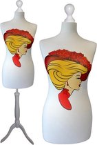 Allure woman paspop met witte sparkling driepoot  44/46
