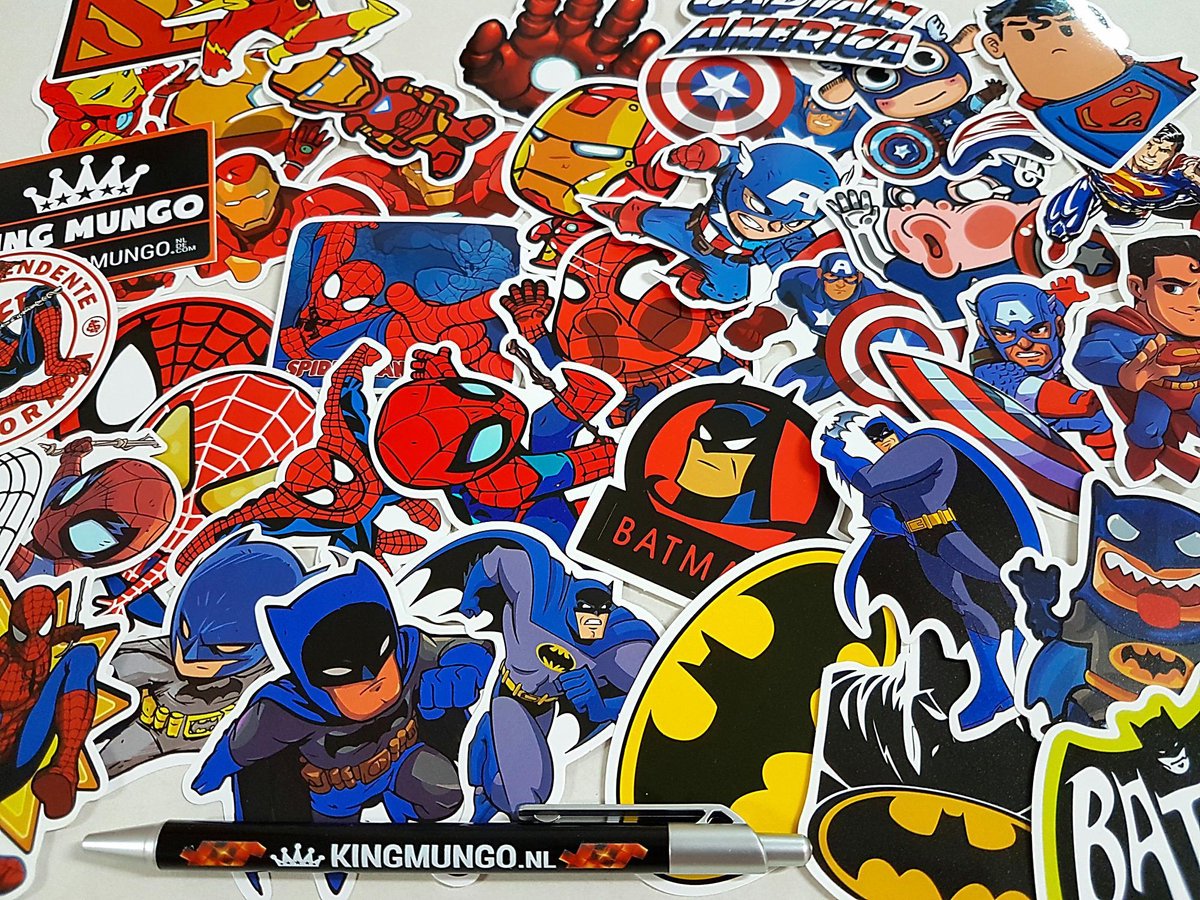 TÉLÉCHARGEMENT INSTANTANÉ Super-héros Logo Autocollants Super-héros  Autocollants Super-héros Baby Shower Super-héros décor de fête Super-héros  Baby
