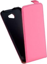 HTC Desire 516 Leder Flip Case hoesje Roze