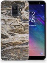 Geschikt voor Samsung Galaxy A6 (2018) TPU Hoesje Design Steen
