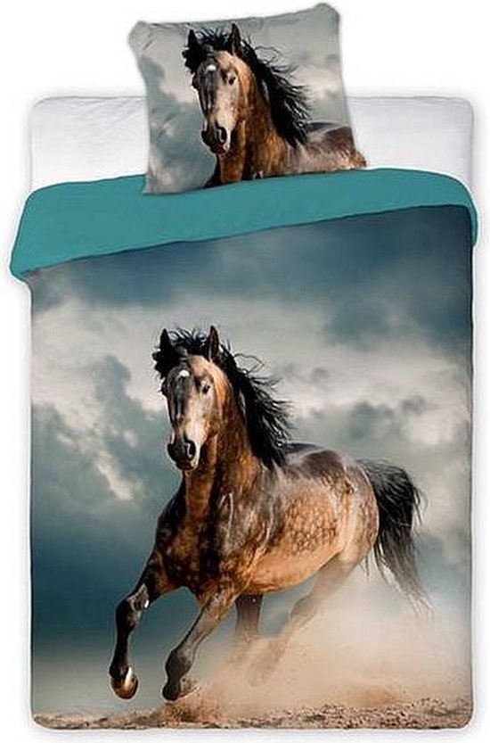 Best Friends - paarden dekbedovertrek + kussensloop - 160 x 200 cm - 100%  katoen | bol.com