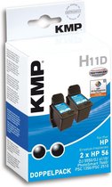 KMP H11D inktcartridge 2 stuk(s) Zwart
