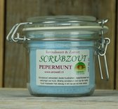 Pepermunt - Scrubzout in weckpot - 250 Gram