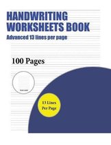 Handwriting Worksheets Book (Advanced 13 lines per page)