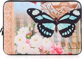 Laptop sleeve tot 13 inch met vlinder – Multicolour