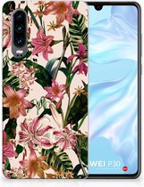 Huawei P30 Uniek TPU Hoesje Flowers