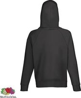 Fruit of the Loom hoodie vest met rits lichtgewicht Maat S Kleur Light Graphite