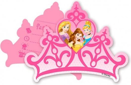 12x Disney prinses uitnodigingen feest uitnodigingen | bol.com