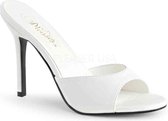 Pleaser - CLASSIQUE-01 Muiltjes met hak - US 5 - 35 Shoes - Wit