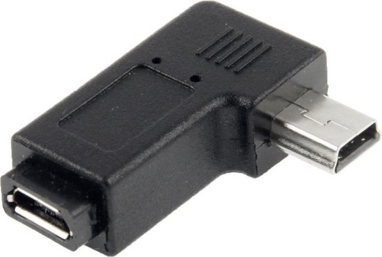 90 Graden Micro USB naar Mini USB Adapter(zwart) |