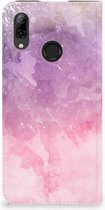 Huawei P Smart (2019) Standcase Hoesje Design Pink Purple Paint