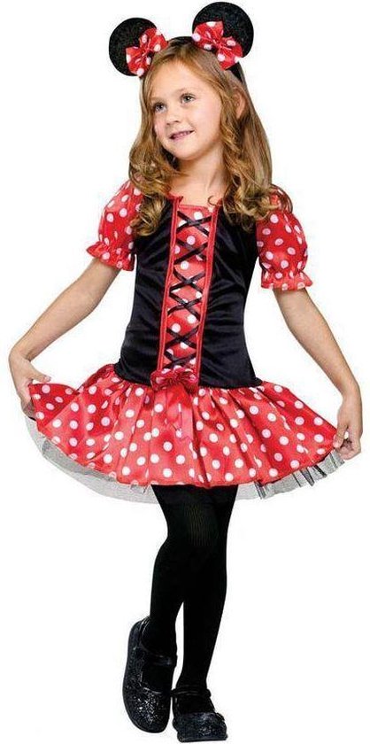 Carnavalskleding Minnie mouse jurkje meisje Maat 3 - 4 jaar | bol.com