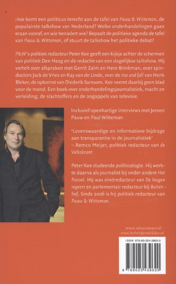 Het briefje van Bleker - back cover