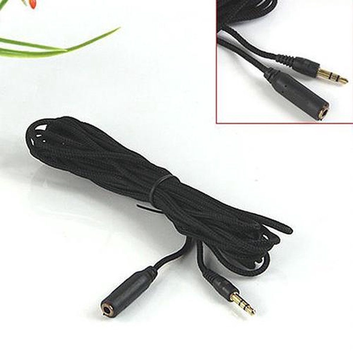 Aux / 3,5 mm Mini Jack Verlengkabel Female To Male Headset Stereo