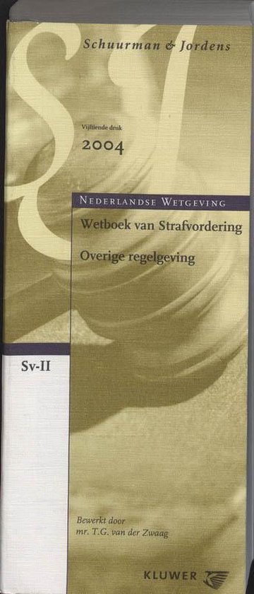 Cover van het boek 'Wetboek van Strafvordering / II / druk 15'