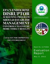 Epa's Endocrine Disruptor Screening Program Should Establish Management Controls to Ensure More Timely Results