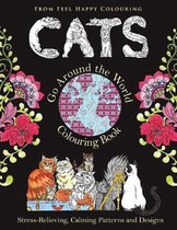 Cats Go Around the World Colouring Book- Cats Go Around the World Colouring Book