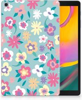 Samsung Galaxy Tab A 10.1 (2019) Tablet Siliconen hoes Design Flower Power