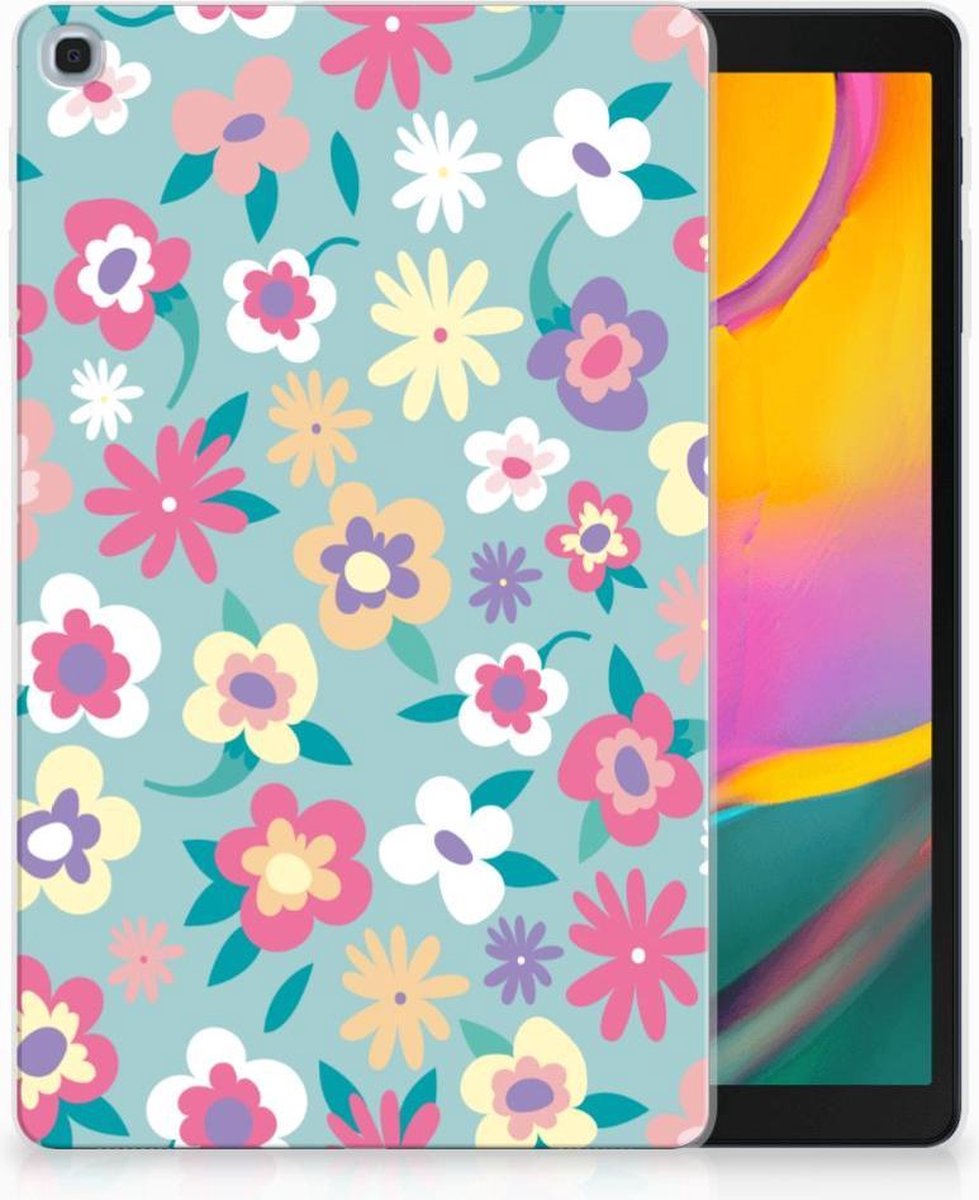 Samsung Galaxy Tab A 10.1 (2019) Siliconen Hoesje Flower Power