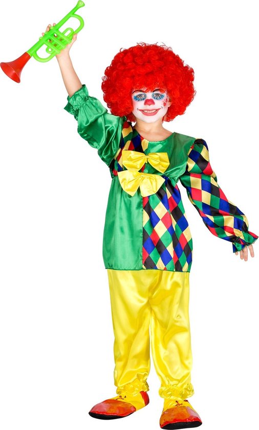 dressforfun - Meisjeskostuum Clowni Mimmi 116 (5-6y) - verkleedkleding kostuum halloween verkleden feestkleding carnavalskleding carnaval feestkledij partykleding - 300793
