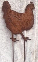 Kip staand op pin