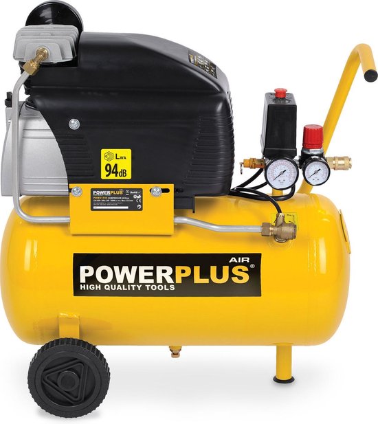 Powerplus POWX1735 Compressor - Luchtcompressor - 1500W - 8 bar - 24L tankinhoud