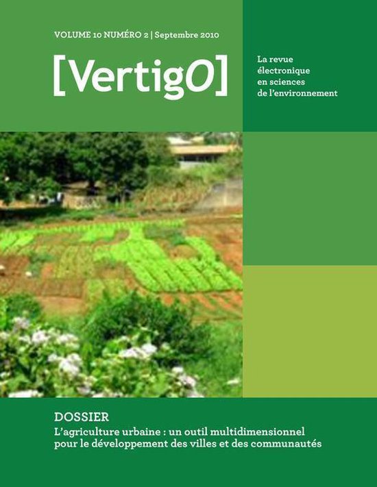 VertigO - L’agriculture urbaine : un outil multidimensionn ... - cover