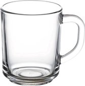 Pasabahce - Basic glazen met handvat  250 ml - 12 Stuks