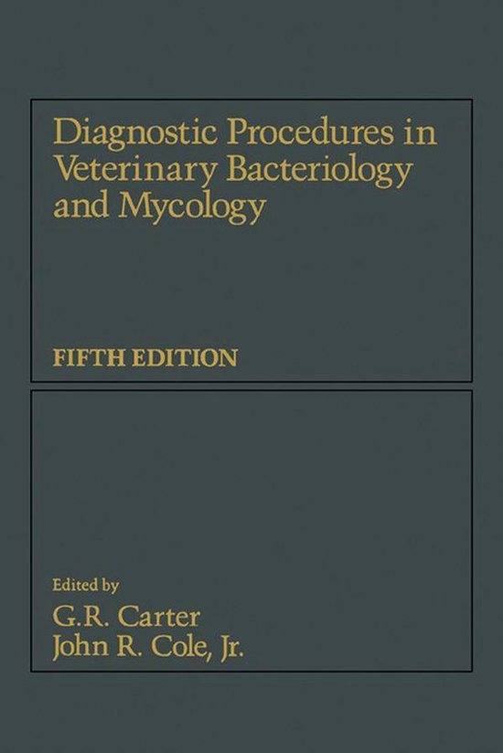Diagnostic Procedure in Veterinary Bacteriology and Mycology - cover