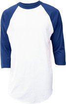 Soffe Klassiek Honkbal Ondershirt 3/4  Mouw - Volwassenen - Donkerblauw - Small