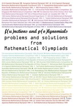 Functions and Polynomials Problems and Solutions from Mathematical Olympiads