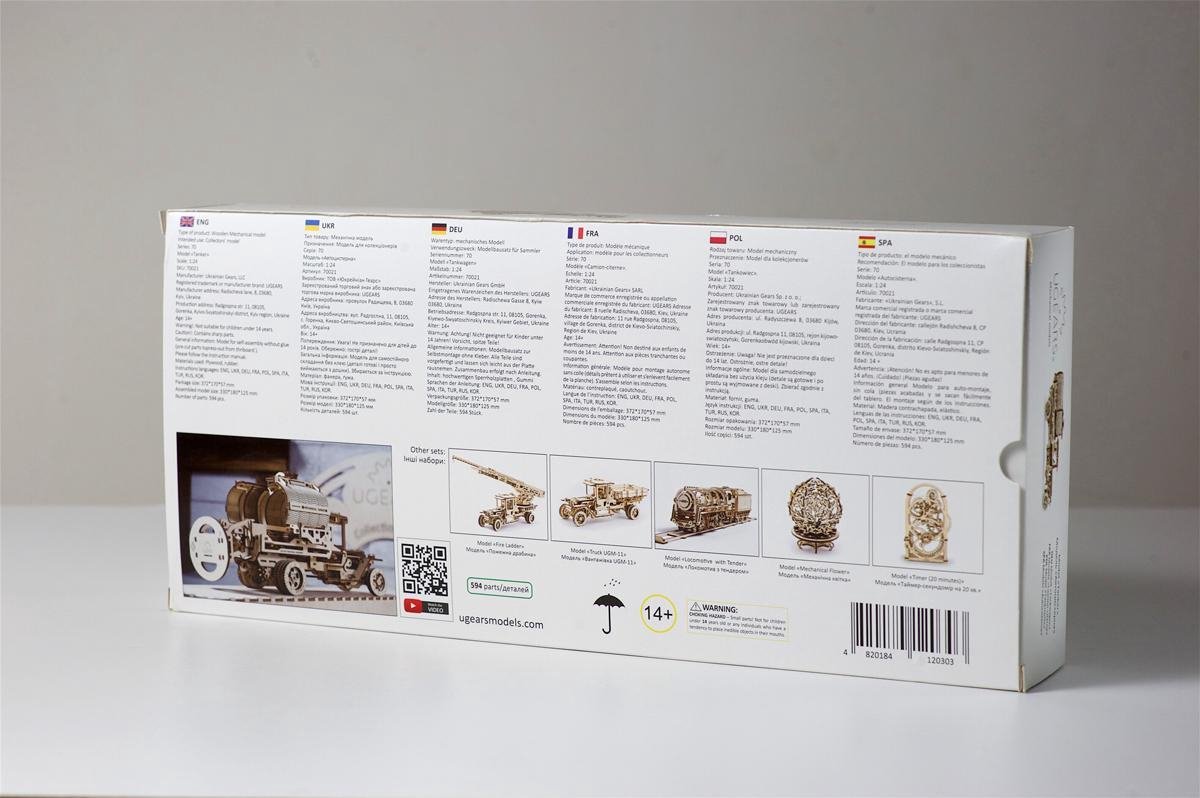 Ugears Modelbouw Hout Mechanische Tanker