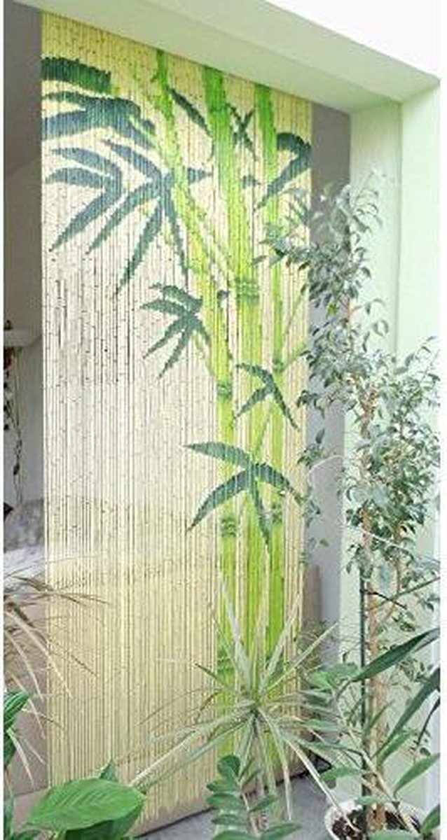 Bamboe Kralen Gordijn voor Deuropening,Natuurlijke Bamboe Deurgordijn Venstergordijn,Room Divider Decoratieve String Gordijnen Vliegengordijn,voor Entree Wandkast Slaapkamer (130 strands-130x220cm
