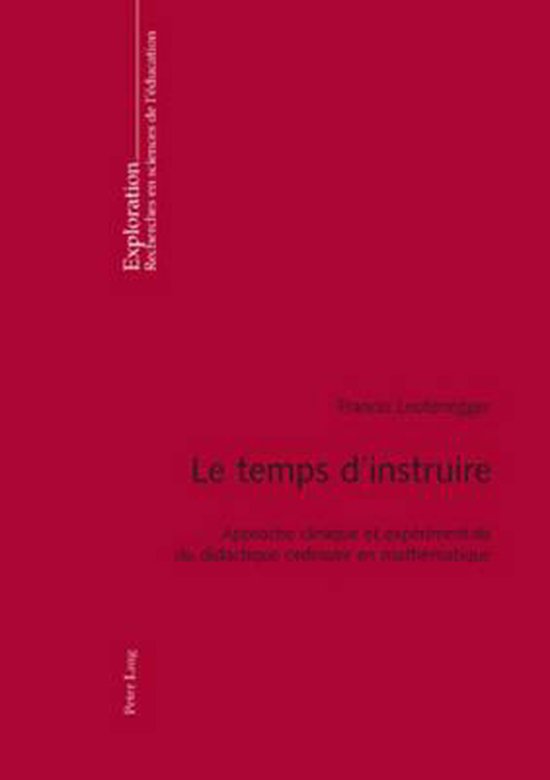 Le temps d'instruire - cover