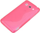 Huawei ascend G525 Silicone Case s-style hoesje Roze