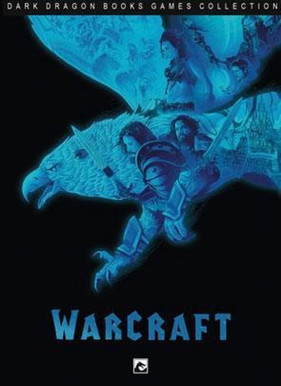 Warcraft Dark Dragon Books Games Collection, met mythologische wezens en strijders in blauwtinten.