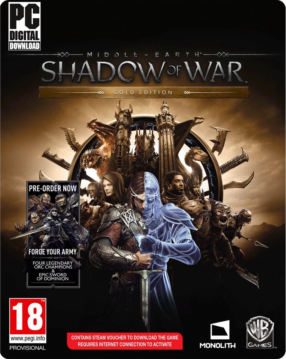 middle earth shadow of war psn