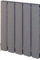 Design radiator horizontaal aluminium mat grijs 60x47cm526 watt- Eastbrook Malmesbury
