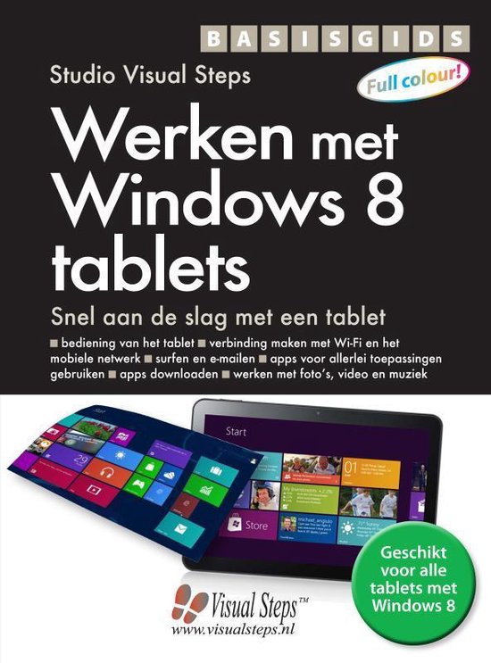 Cover van het boek 'Basisgids werken met Windows 8 tablets'