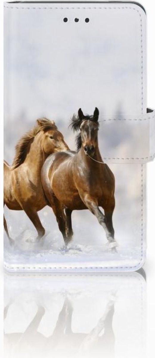 Nokia 7 Telefoonhoesje met Pasjes Paarden
