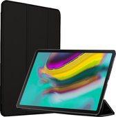 Hoes geschikt voor Samsung Galaxy Tab S5e - Smart Book Case Tri-Fold Hoesje - iCall - Zwart
