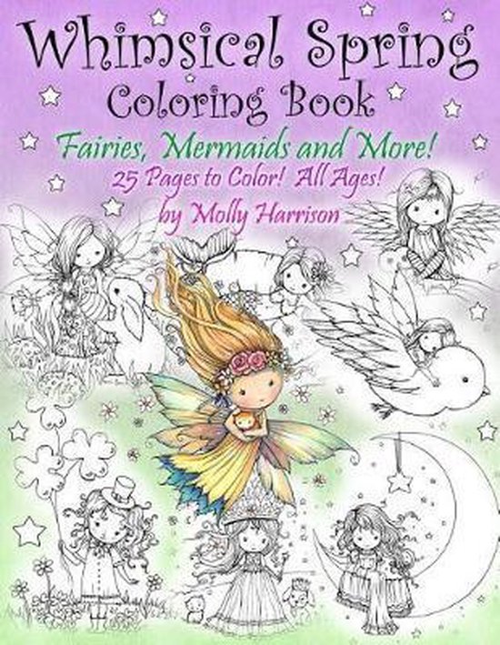 Whimsical Spring Coloring Book